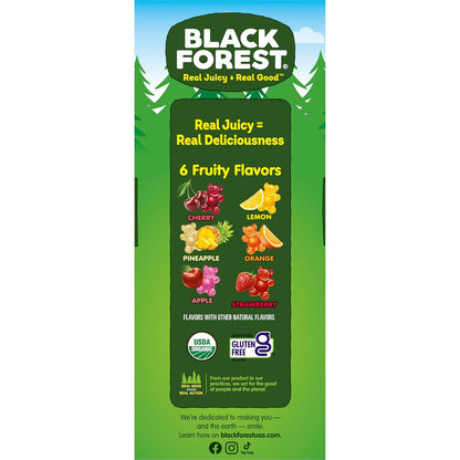 Black Forest Organic Gummy Bears Candy, 0.8 Ounce Pouches (65 Count)