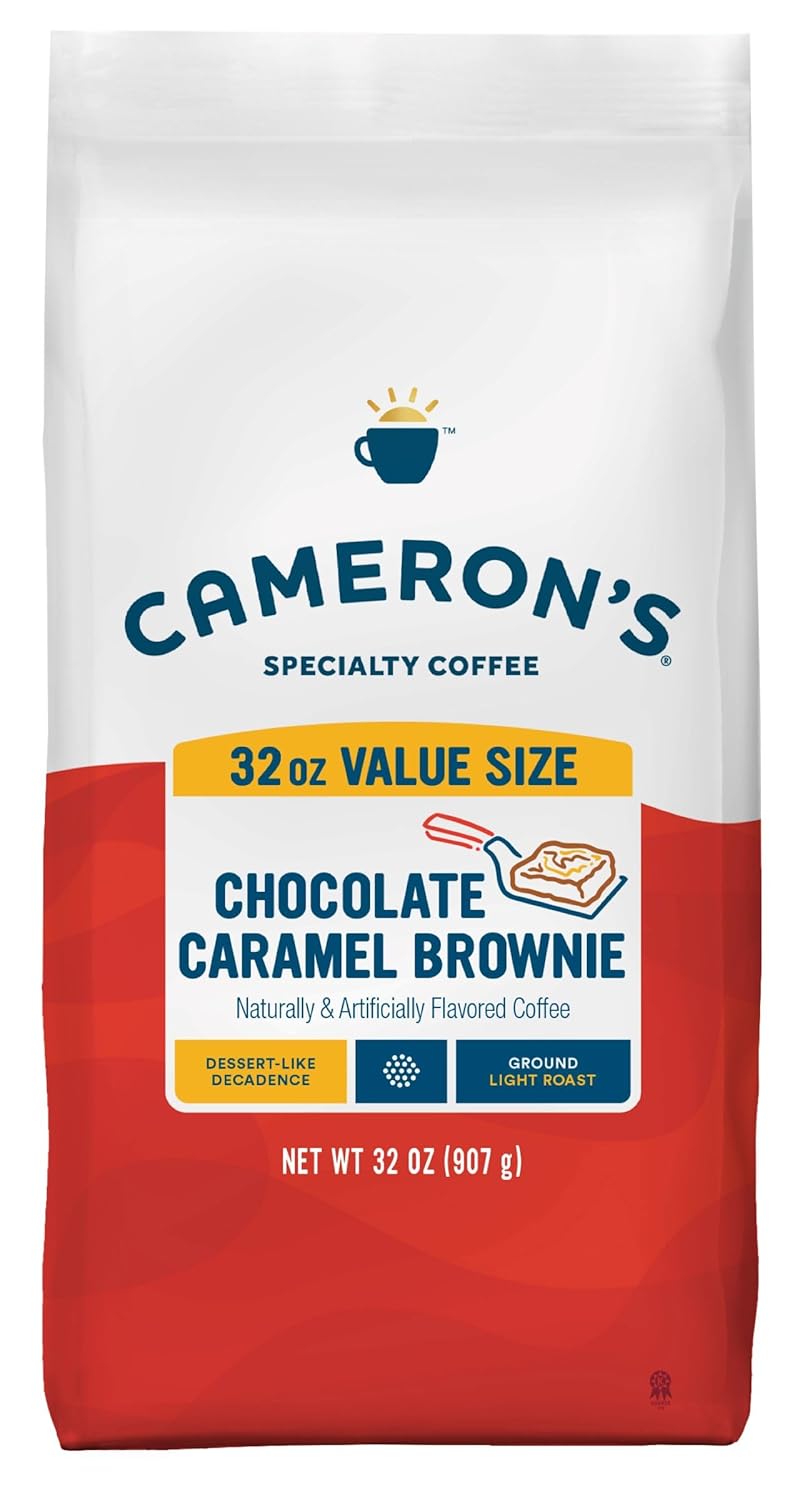 Cameron's Roasted Ground Coffee Bag, Chocolate Caramel Brownie, 32 Ounce