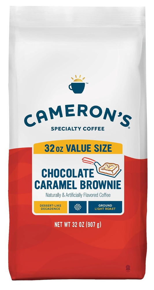 Cameron's Roasted Ground Coffee Bag, Chocolate Caramel Brownie, 32 Ounce