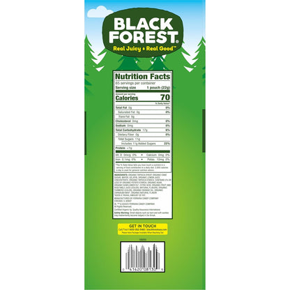 Black Forest Organic Gummy Bears Candy, 0.8 Ounce Pouches (65 Count)