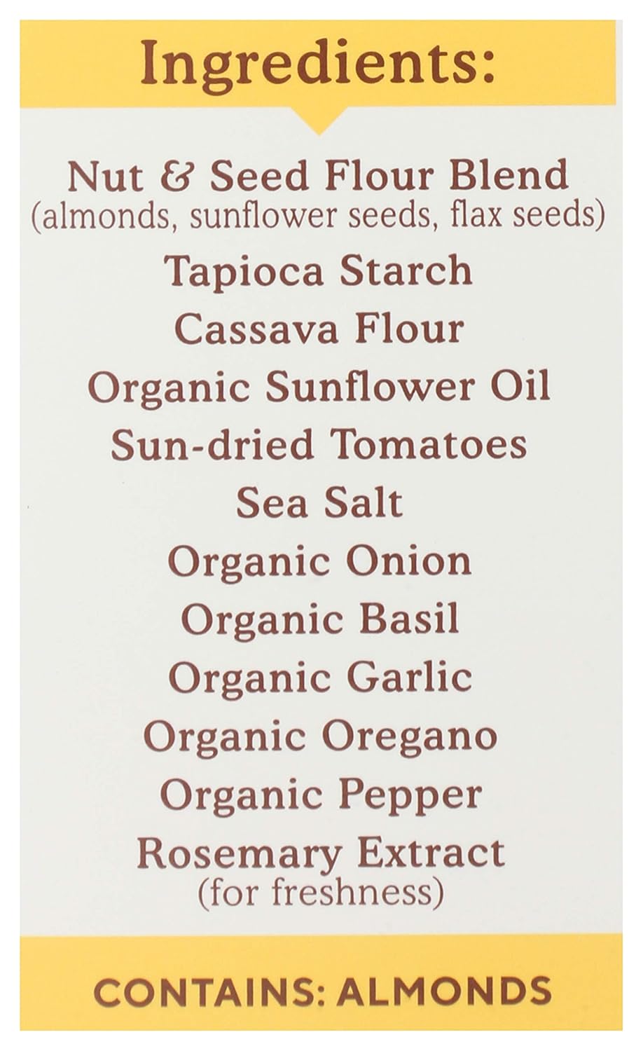 Simple Mills Almond Flour Crackers, Sundried Tomato & Basil, Gluten Free, Flax Seed, Sunflower Seeds, Corn Free, Good for Snacks, Made with whole foods, (Packaging May Vary), 4.25 Ounce