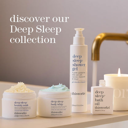 THISWORKS Deep Sleep Body Whip – Ultra-Rich Nighttime Body Moisturizer with Shea Butter, Magnesium & Essential Oils – Nourishes Skin & Promotes Restful Sleep – 200ml