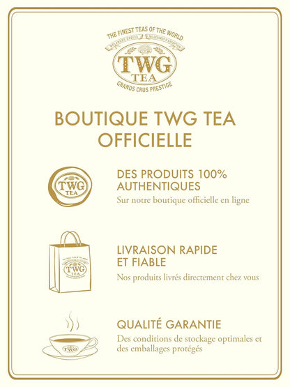 TWG Tea | French Earl Grey | Black Tea | Bergarmot & Blue Cornflowers | Haute Couture Tin, 100g | Gift Set