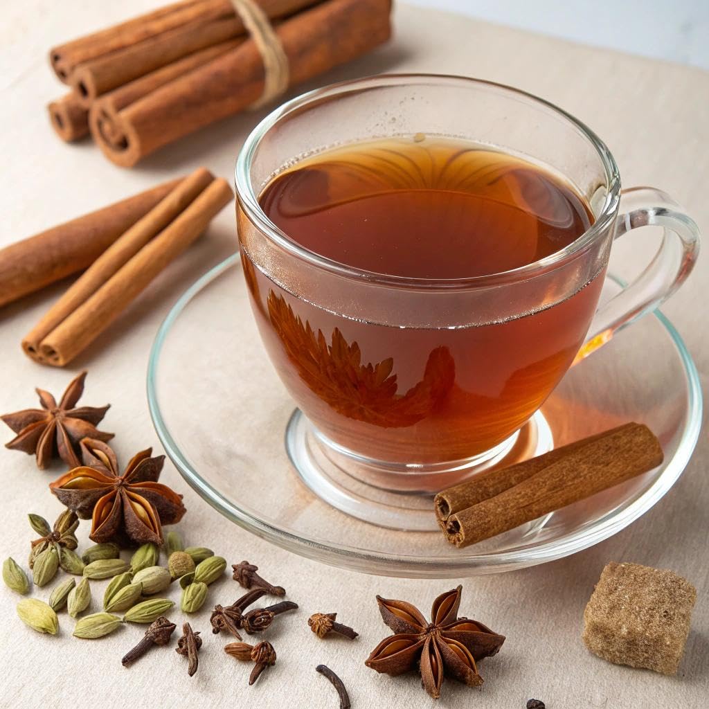 Tea Forte Winter Chai Premium Loose Leaf Caffeine-Free Herbal Tea Blend Canister, Makes 35-50 Cups, Round Canister