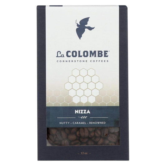 LA COLOMBE, Coffee, Whole Bean, Nizza, Pack of 8, Size 12 OZ, (Dairy Free Wheat Free Yeast Free)8
