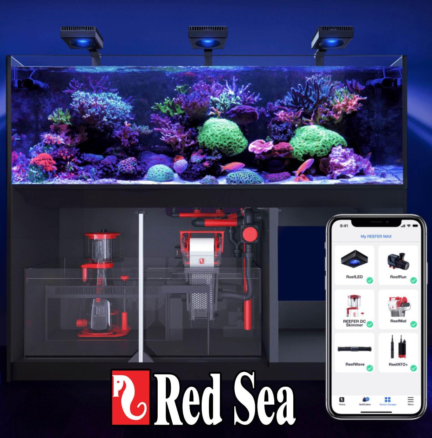 Red Sea Reef Salt Mix Large Bucket - Makes 175 Gallons Complete Marine Saltwater Aquarium Advanced Formula Optimal Coral Health & Stability