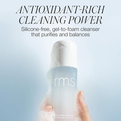RMS Beauty Kakadu Luxe Cream, Kakadu Beauty Oil - Natural Vitamin C Face Oil and Kakadu Clean Cleansing Gel - Silicone-Free Gel to Foam Gentle Facial Cleanser