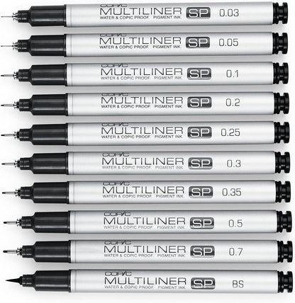 Copic Multiliner SP Black Ink Marker, 0.7 Tip