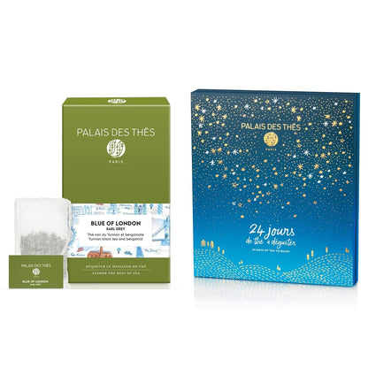 Palais des Thés - Blue of London Earl Grey 20 Tea Bags + Advent Calendar 24 Variety Tea Bags