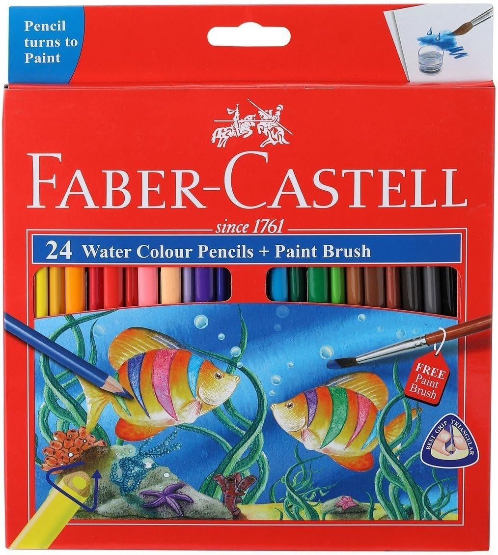 Faber-Castell Watercolor Pencils (24 color) Premium Quality Art Supplies Originals