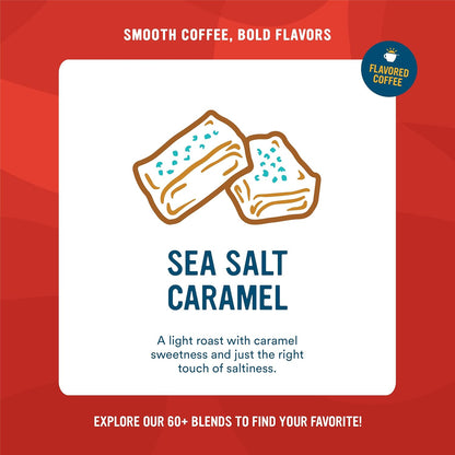 Cameron's Coffee Roasted Ground Coffee Bag, Flavored, Sea Salt Caramel, 32 Ounce
