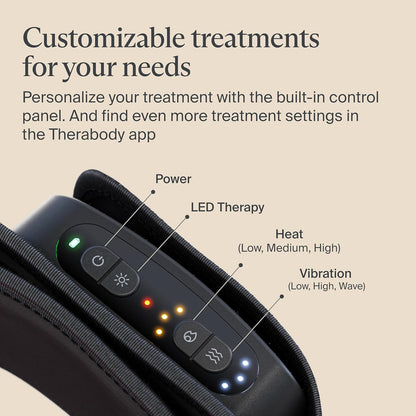 Therabody ThermBack LED – 4-in-1 Back Wrap with Heat, Far Infrared, Vibration and LED Light Therapies for Lower Back Pain Relief