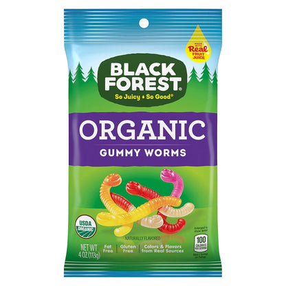 Black Forest Organic Gummy Bears Candy, 0.8 Ounce Pouches (65 Count)