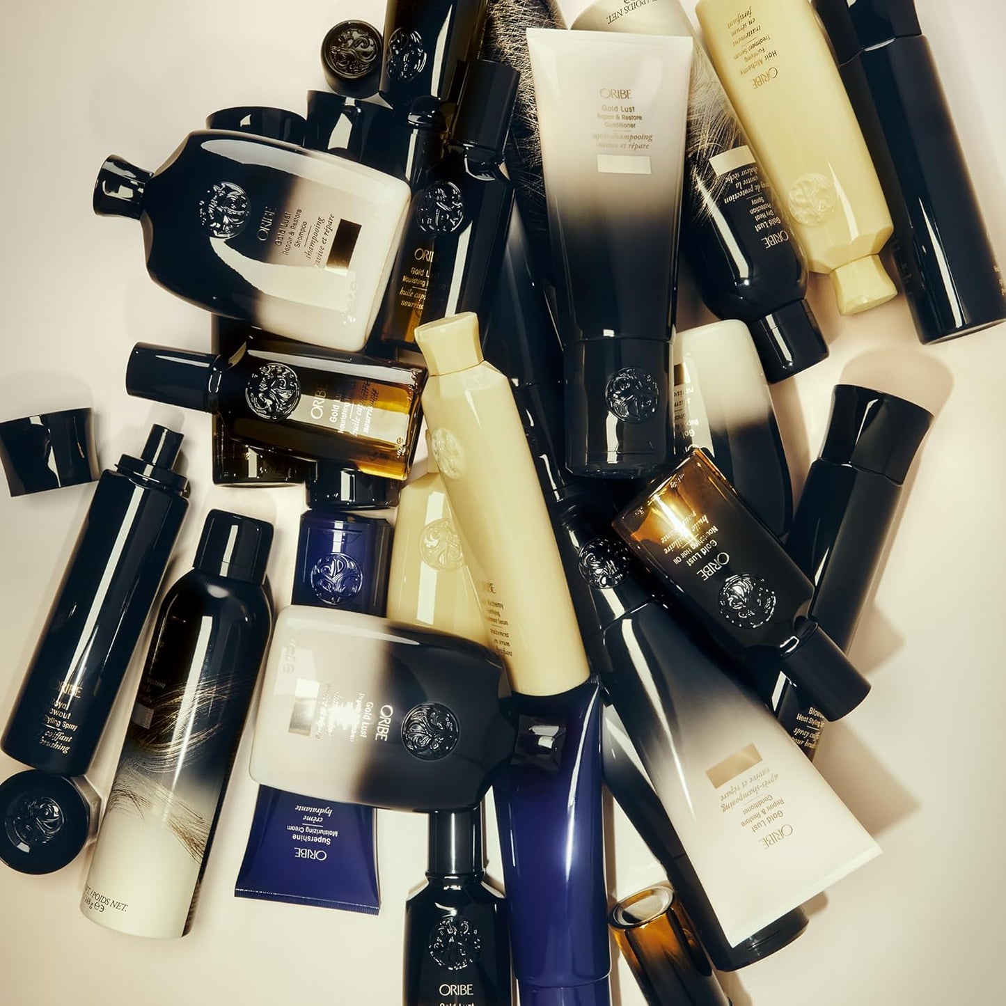 Oribe Gold Lust Repair & Restore Conditioner Travel Size - Repairs & Prevents Damage - Strengthens & Moisturizes Dry Strands - Helps Seal Split Ends - For Damaged Hair - 1.7 oz