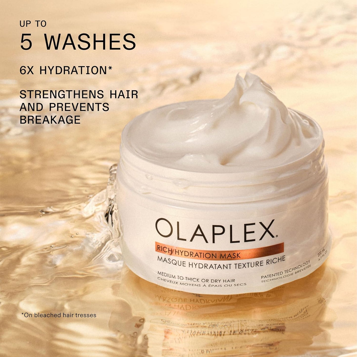 Olaplex Rich Hydration Mask: Cuticle Sealing Mask | Hydrate & Control Frizz | For Dry or Medium to Coarse Hair, 200 ml / 6.7 Fl Oz