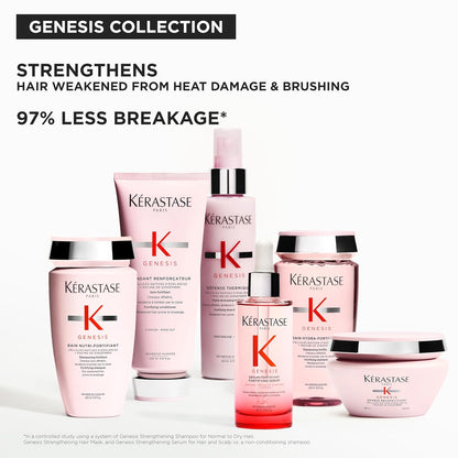 Kerastase Genesis Thermique Blow Dry Primer, Heat Protectant for Weak or Damaged Hair, Anti-Breakage, Detangles and Hydrates without Frizz, Sulfate Free and Defense Thermique, 5.1 Fl Oz