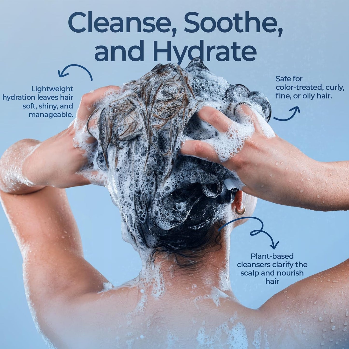 Chamomile Shampoo and Conditioner Set 16 fl oz - No Harsh Sulfates, Clarifying for Oily Dry and Frizzy Hair - Color Safe - Champu de Manzanilla - Nexon Botanics