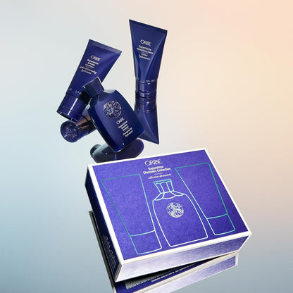 Oribe Supershine Discovery Travel Set - Hydrates Dry Hair, Adds Shine & Smooths Frizz - For All Hair Types - Hydrating Shampoo (2.5 oz), Conditioner (1.7 oz) & Styling Cream (1.7 oz)