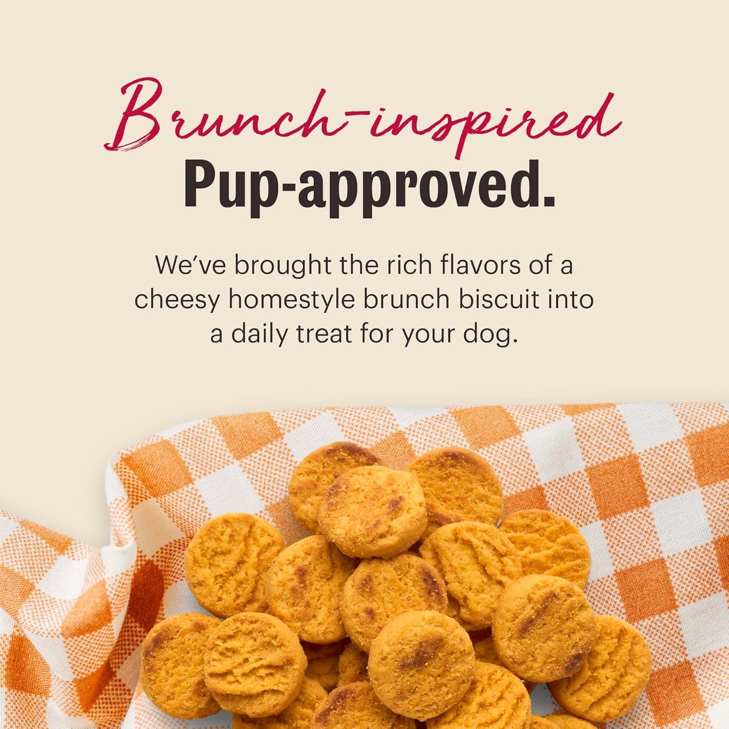 The Honest Kitchen Human Grade Dog Treats Cheddar Biscuits, 3.5 oz Pouch