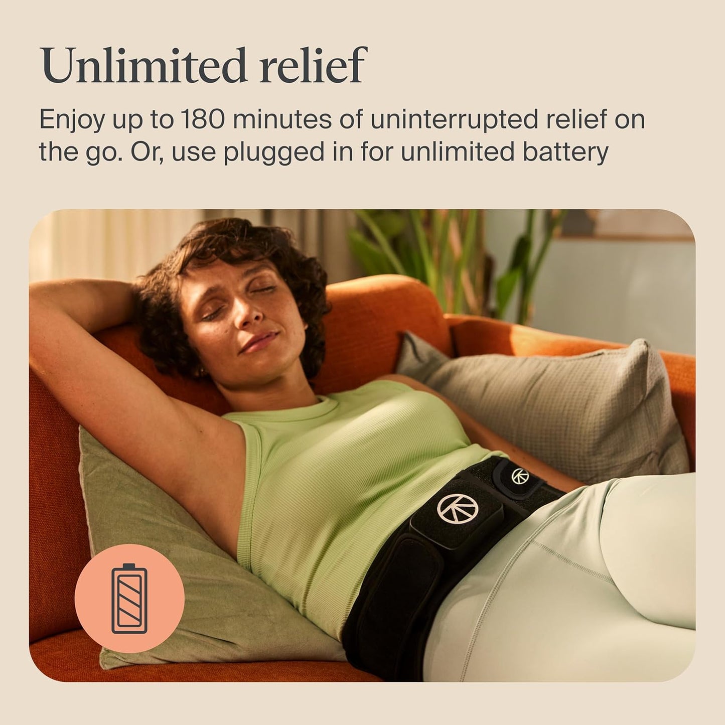 Therabody ThermBack LED – 4-in-1 Back Wrap with Heat, Far Infrared, Vibration and LED Light Therapies for Lower Back Pain Relief