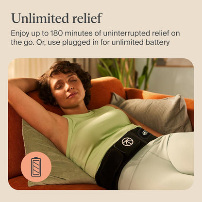 Therabody ThermBack LED – 4-in-1 Back Wrap with Heat, Far Infrared, Vibration and LED Light Therapies for Lower Back Pain Relief