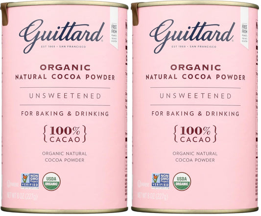 GUITTARD Organic Cocoa Powder, 8 OZ