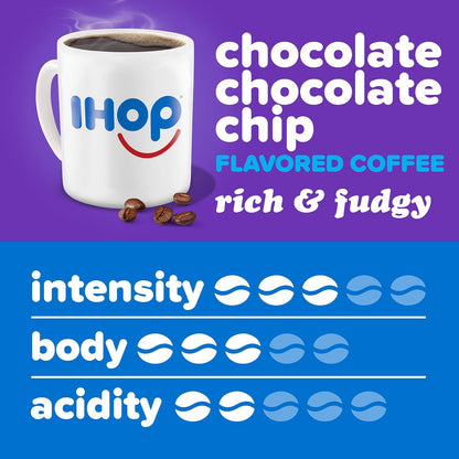 IHOP Chocolate Chocolate Chip Flavored Ground Coffee, 11 oz Bag
