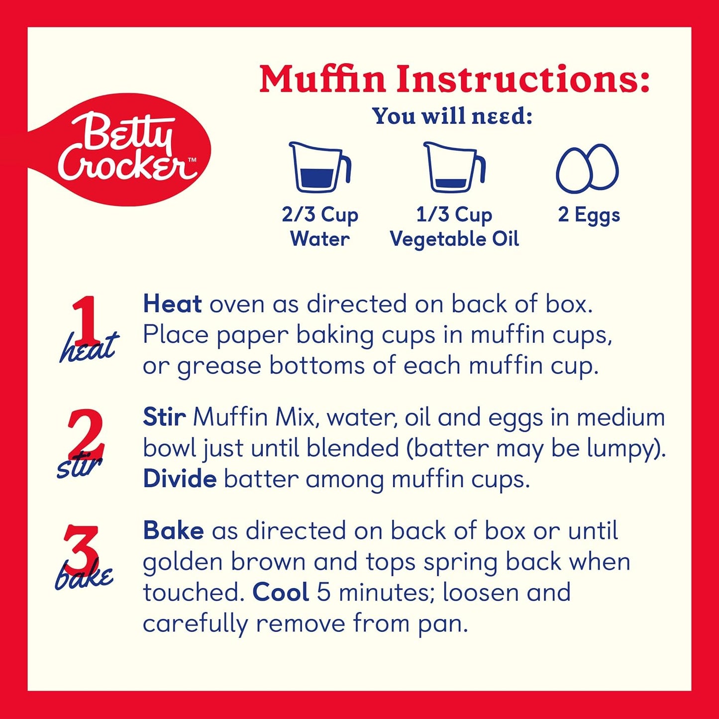 Betty Crocker Wild Blueberry Muffin and Quick Bread Mix, 16.9 oz.