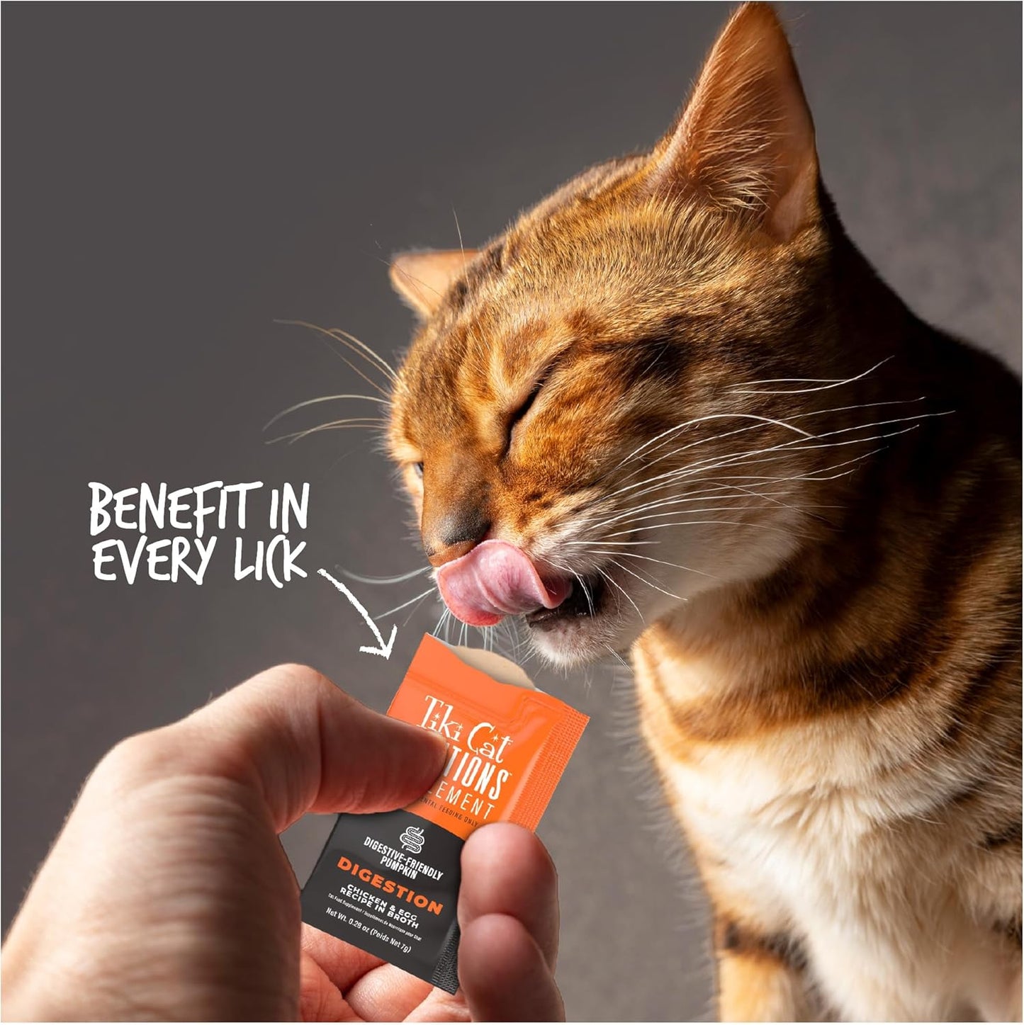 Tiki Cat Solutions Supplements Digestion Mousse, Chicken & Egg in Broth, Formulated to Support Healthy Digestion, Functional Cat Food Supplement, 5.6 oz. Pouch (Pack of 20)