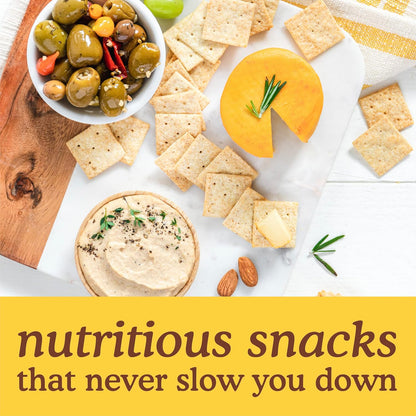 Simple Mills Almond Flour Crackers, Fine Ground Sea Salt, Gluten Free, Flax Seed, Sunflower Seeds, Corn Free, Good for Snacks, Made with whole foods, 6 Count (Packaging May Vary)