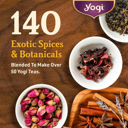 Yogi Tea Throat Comfort - 16 Bags per Pack (4 Packs) - Herbal Tea for Throats - Organic Throat Soothing - Includes Licorice Root, Wild Cherry Bark, Slippery Elm Bark & More