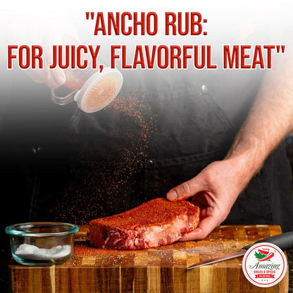 Ancho Chile Pepper Powder Ground (4oz) – Natural and Premium. Great For Recipes Like Mexican Mole, Sauces, Stews, Salsa, Meats, Enchiladas. Mild to Medium Heat, Sweet & Smoky Flavor.