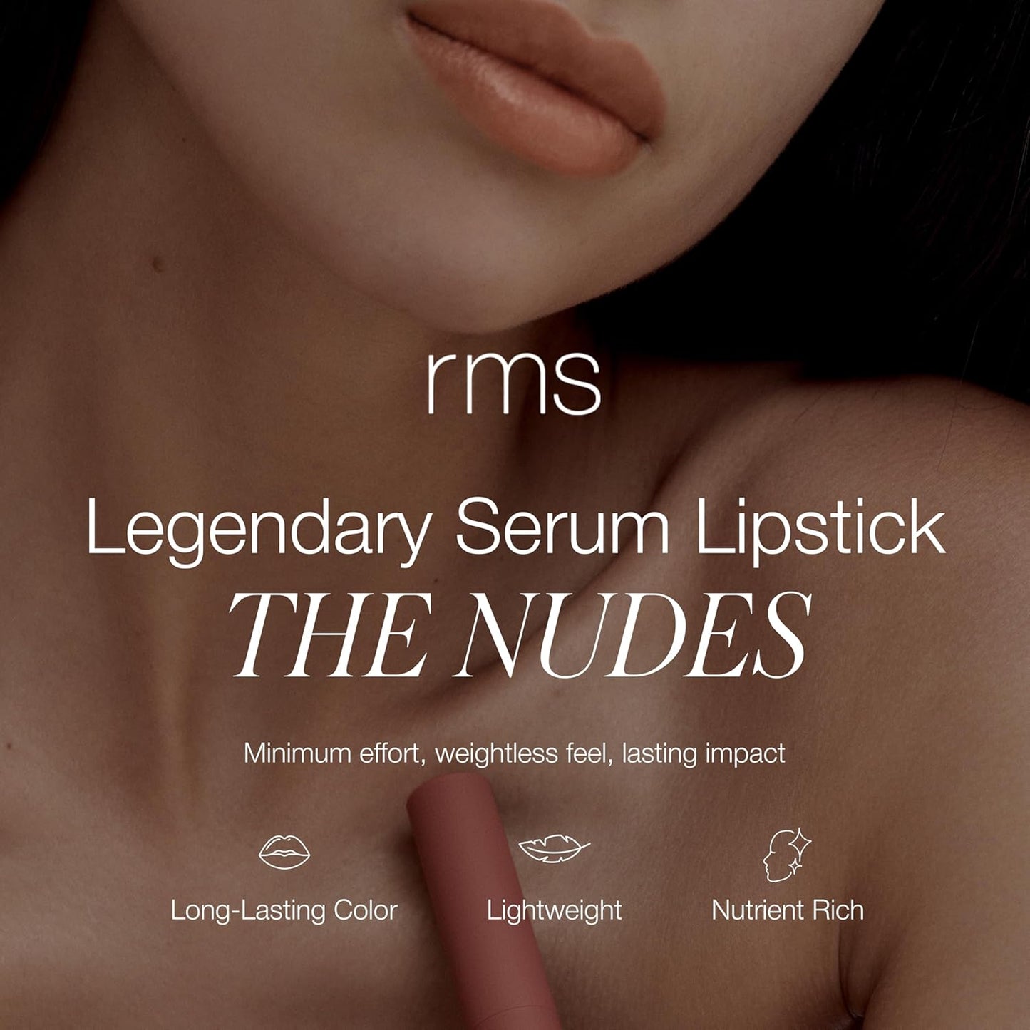 RMS Beauty Legends to Love Kit - 3pc Full-Size Lipstick Set - Hydrating Lip Serum & Long Lasting Nude & Berry Lip Kit - 3 x 0.14 oz
