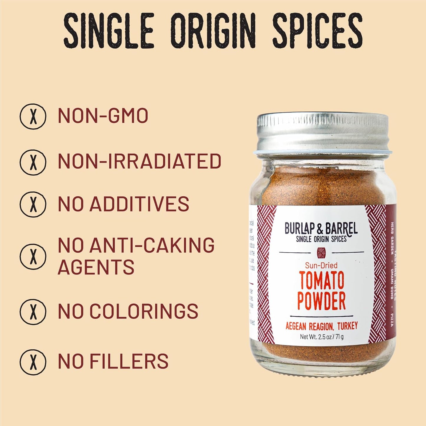 Burlap & Barrel Fusion: Sun-Dried Tomato Powder and Wild Mountain Cumin Bundle - Elevate Your Dishes with Umami Richness and Exotic Aromas!