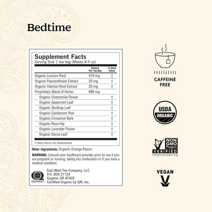 Yogi Tea Bedtime Tea - 16 Tea Bags per Pack (4 Packs) - Chamomile & Passionflower Herbal Tea Blend