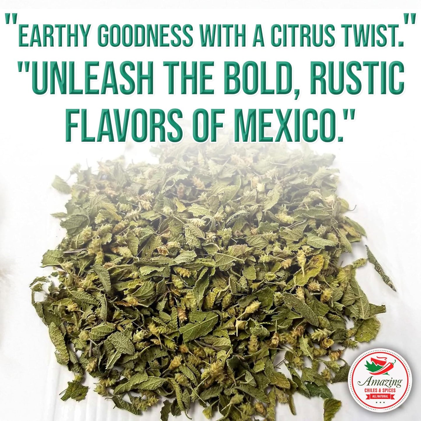 Dried Mexican Oregano (5 oz) – Fresh and Fragrant - Dried Whole Leaves – Use in Mexican Recipes like Pasole, Stews, Salsa, Meats, Enchiladas. Resealable Bag. By Amazing Chiles and Spices.