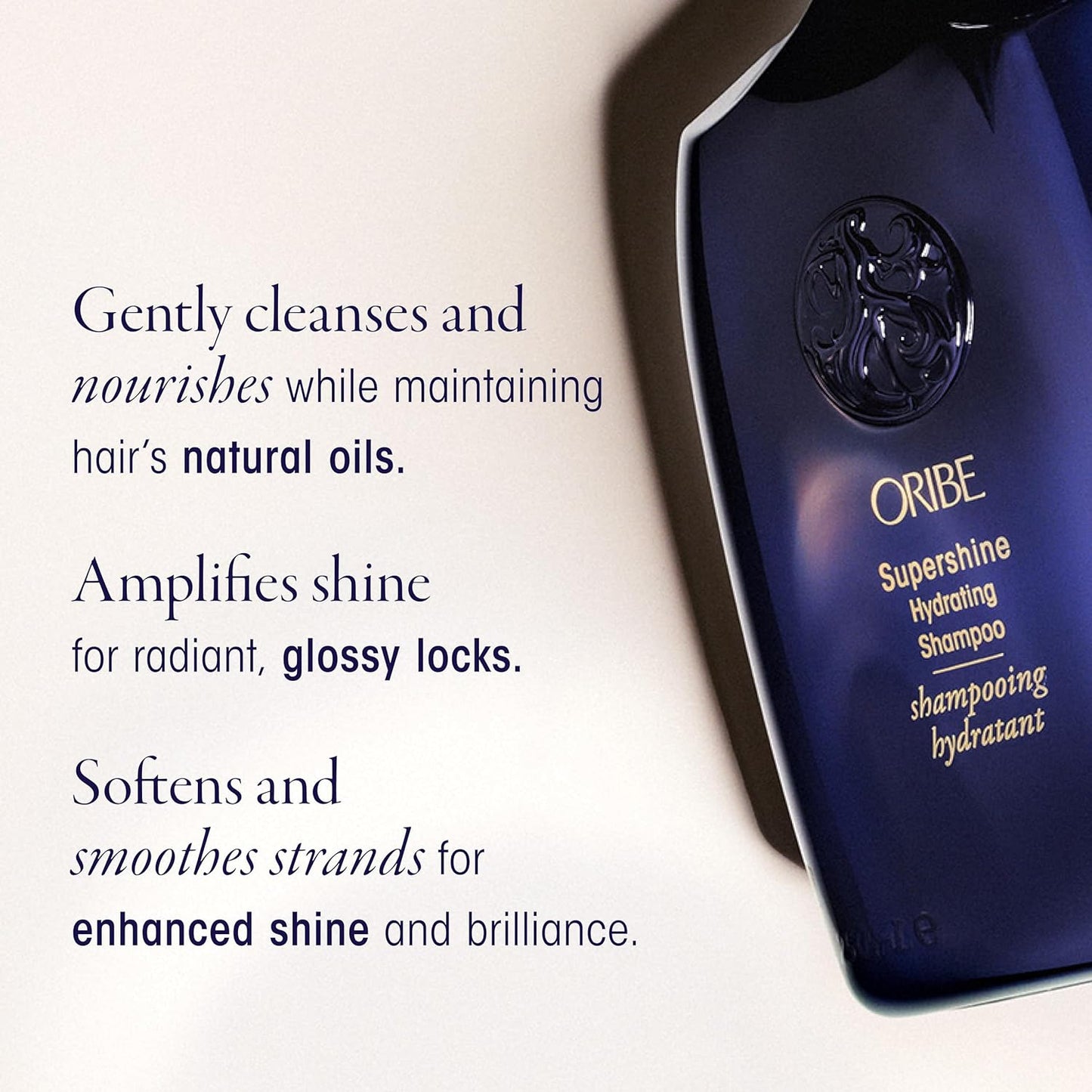 Oribe Supershine Discovery Travel Set - Hydrates Dry Hair, Adds Shine & Smooths Frizz - For All Hair Types - Hydrating Shampoo (2.5 oz), Conditioner (1.7 oz) & Styling Cream (1.7 oz)