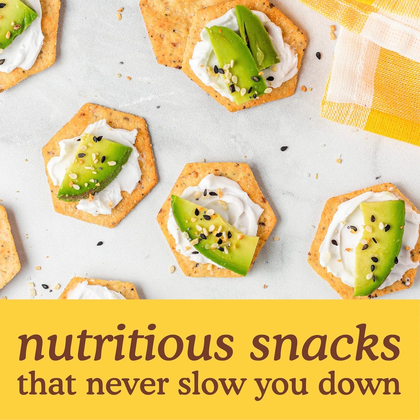 Simple Mills Organic Seed Crackers, Everything, Gluten Free, Flax Seed, Sunflower Seeds, Corn Free, Low-Calorie Snacks, Plant Based, Nutrient Dense, 4.25oz, 3 Count