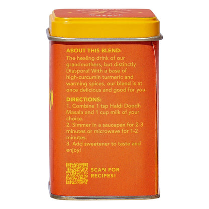 Diaspora Spice Co. Golden Milk Blend – Turmeric Latte Mix with Cardamom, Ginger & Cinnamon – Single-Origin Indian Spice Blend for Golden Milk, Lattes & Tea