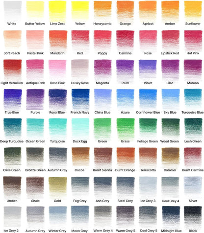 Winsor & Newton Studio Collection Colour Pencil Set, 72 Piece
