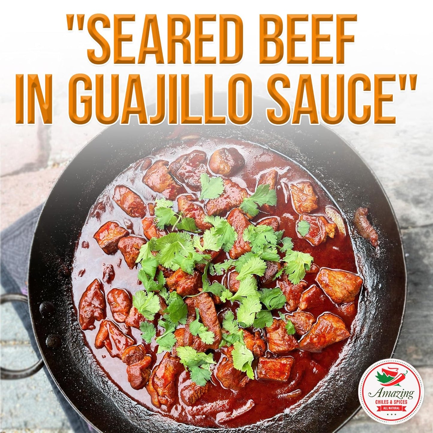Guajillo Chile Powder Ground (4oz) – Natural and Premium. Great For Chili, Sauces, Stews, Salsa, Meat Rubs, Enchiladas, Mole and Tamales. Tangy Spicy-Sweet Flavor By Amazing Chiles and Spices