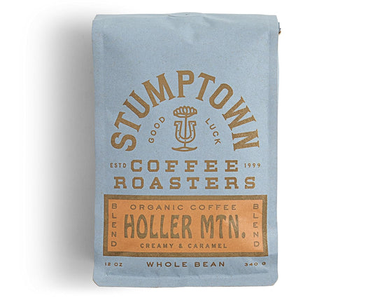 Stumptown Coffee Roasters, Whole Bean Organic Coffee, Holler Mountain, 12 Ounce. Full-Bodied Signaure Blend, Latin American African Coffee Blend, Perfect for Espresso, Drip or French Press Brewing