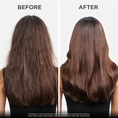 Kerastase Gloss Absolu Glaze Drops Anti-Frizz Hair Oil - Adds gloss and shine, nourishes and hydrates hair, with Hyaluronic Acid and Glycolic Acid, For All Hair Types