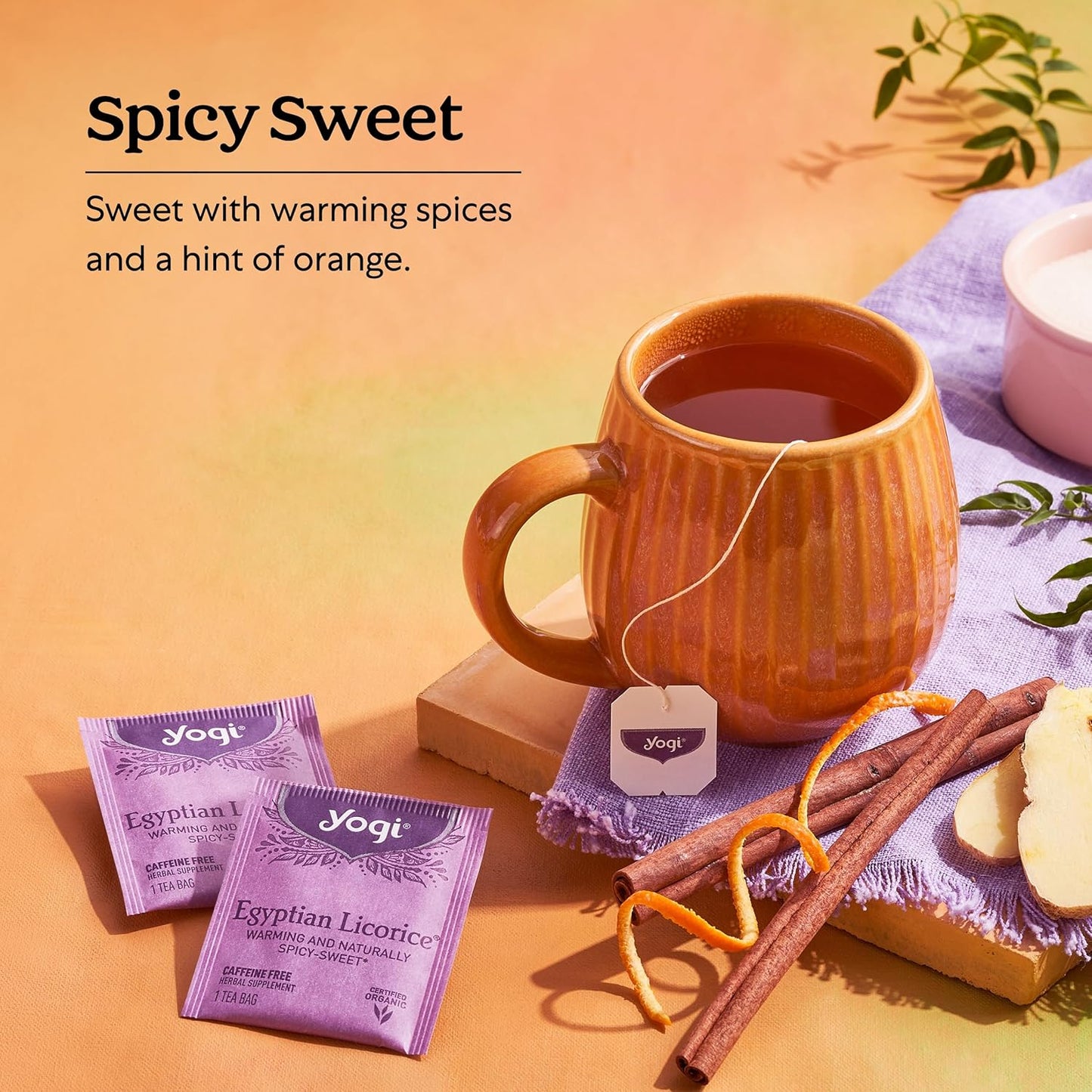 Yogi Tea Egyptian Licorice Tea - 16 Tea Bags per Pack (4 Packs) - Organic Licorice Tea Bags