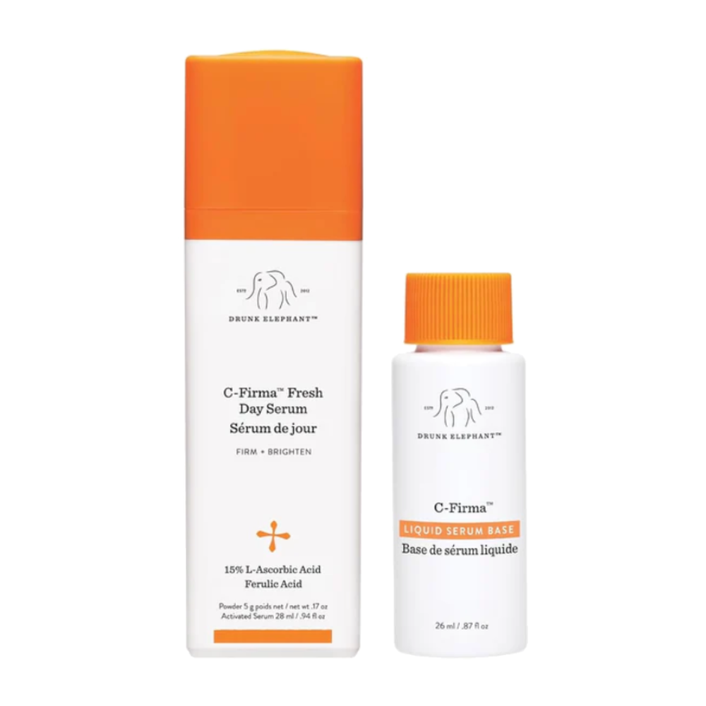 Drunk Elephant C-Firma Fresh Day Serum - 28 ml/.94 fl oz - 15% Illuminating Vitamin C - Clean Clinical Skincare - Cruelty-Free - Dermatologist-Tested - Free of Essential Oils, Silicones, and Fragrance