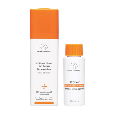 Drunk Elephant C-Firma Fresh Day Serum - 28 ml/.94 fl oz - 15% Illuminating Vitamin C - Clean Clinical Skincare - Cruelty-Free - Dermatologist-Tested - Free of Essential Oils, Silicones, and Fragrance