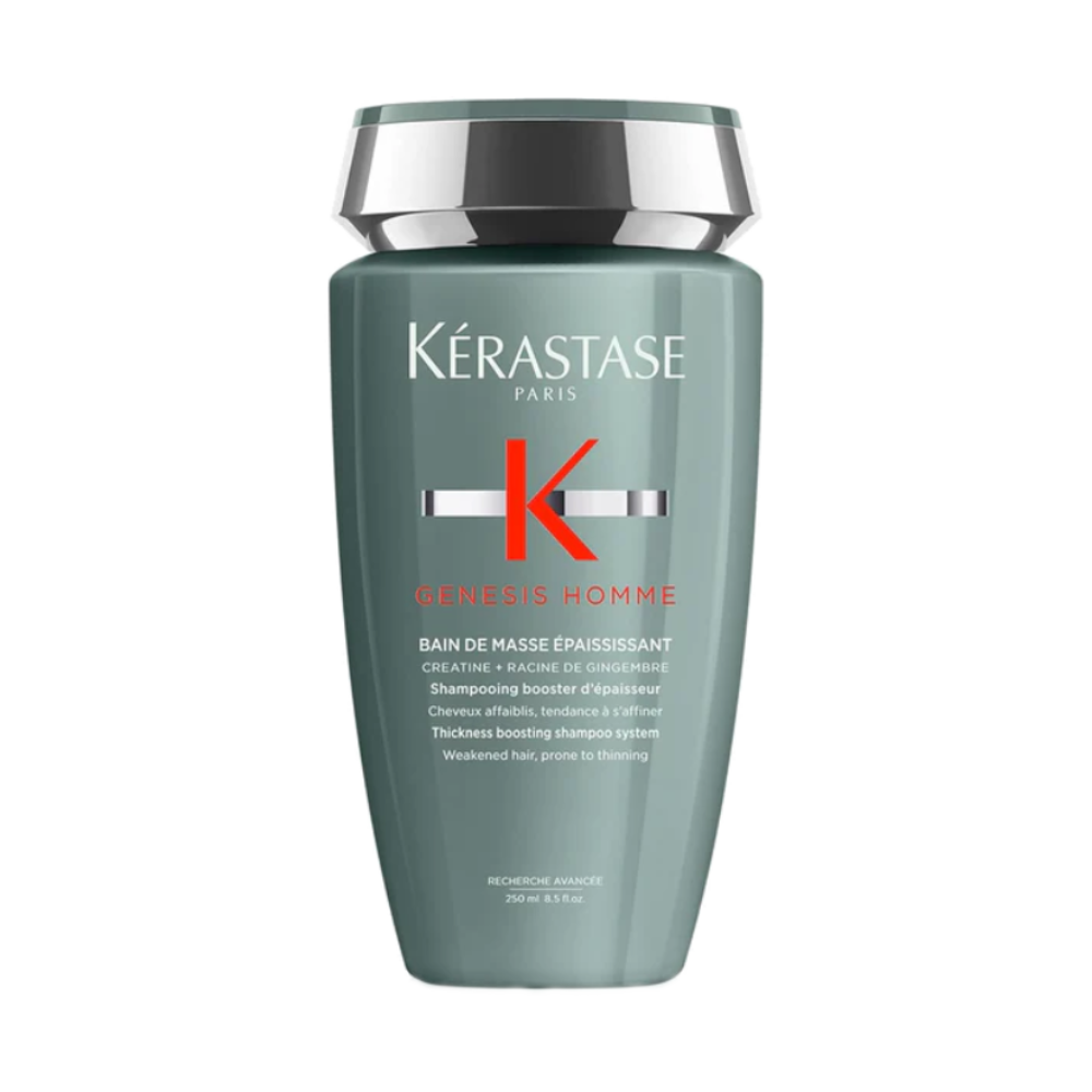 Kerastase Genesis Homme Bain De Masse Shampoo For Men - Thickening & Strengthening Shampoo, Cleanses Weakened Hair & Scalp, 8.5 Fl Oz