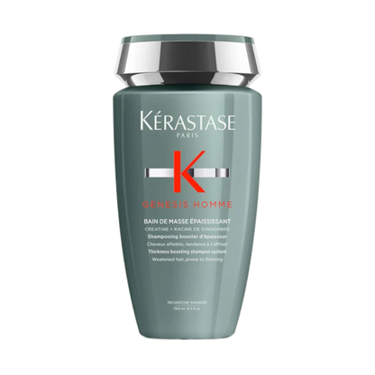Kerastase Genesis Homme Bain De Masse Shampoo For Men - Thickening & Strengthening Shampoo, Cleanses Weakened Hair & Scalp, 8.5 Fl Oz