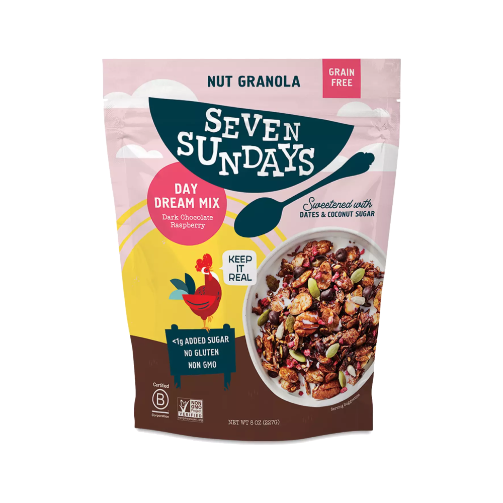 Seven Sundays Nut Granola, Day Dream Chocolate Raspberry