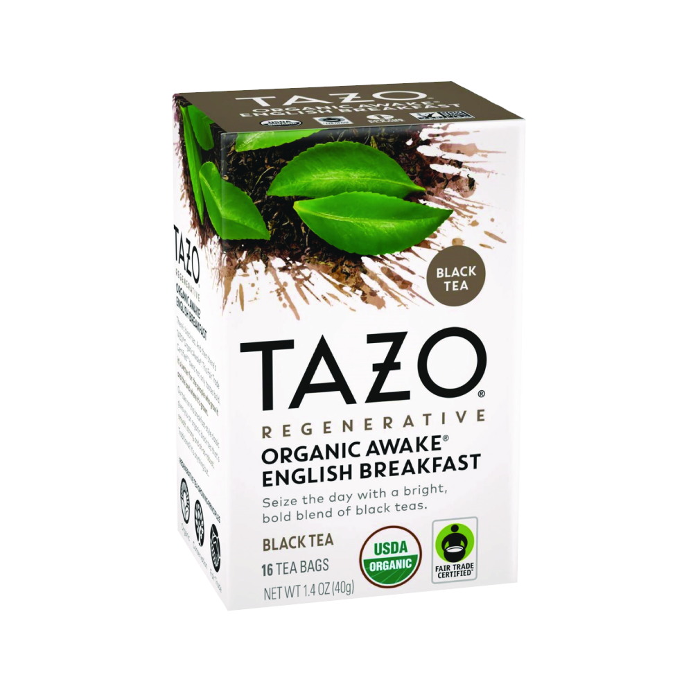 TAZO Organic Awake English Breakfast Black Tea Bags, 96 (16ct - Pack of 6)
